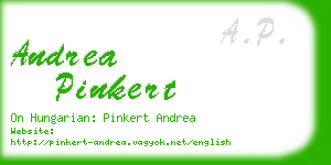 andrea pinkert business card